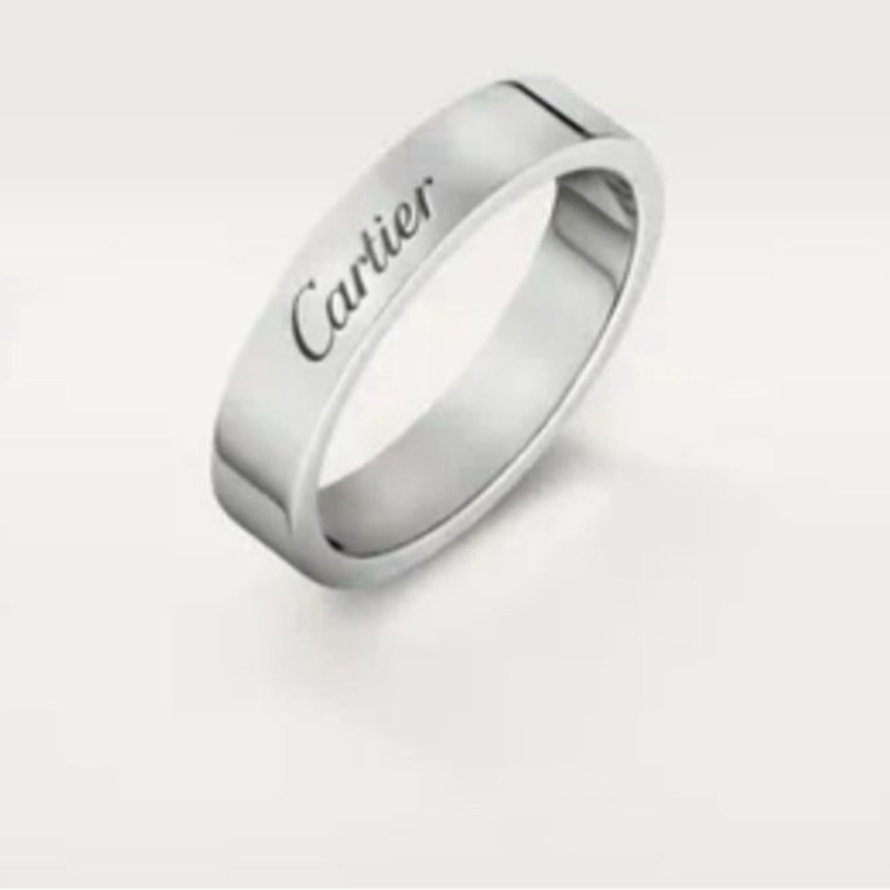 C de Cartier Band, Unisex size 63=10 1/4, 11 gms in weight.